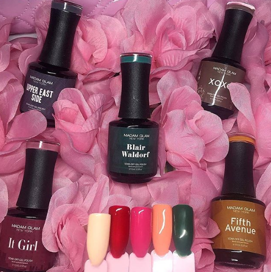 pink shades of nail paints