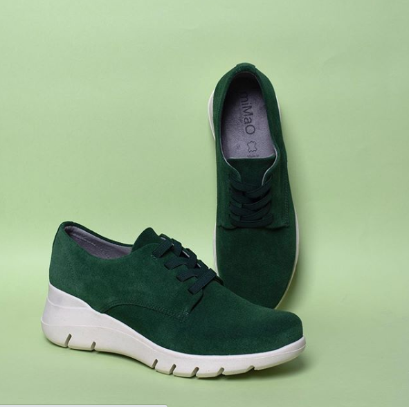 green shoes