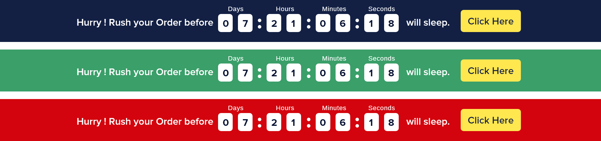 Shopify Countdown timers