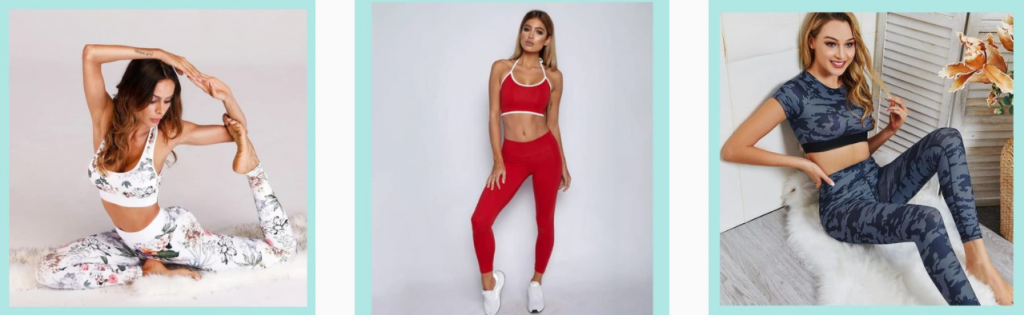 Online store for Yoga Pants