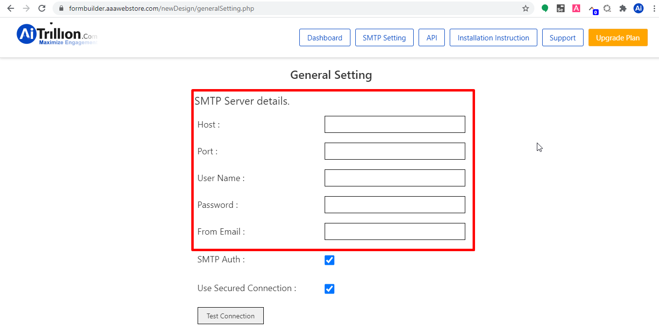 SMTP-Server-details