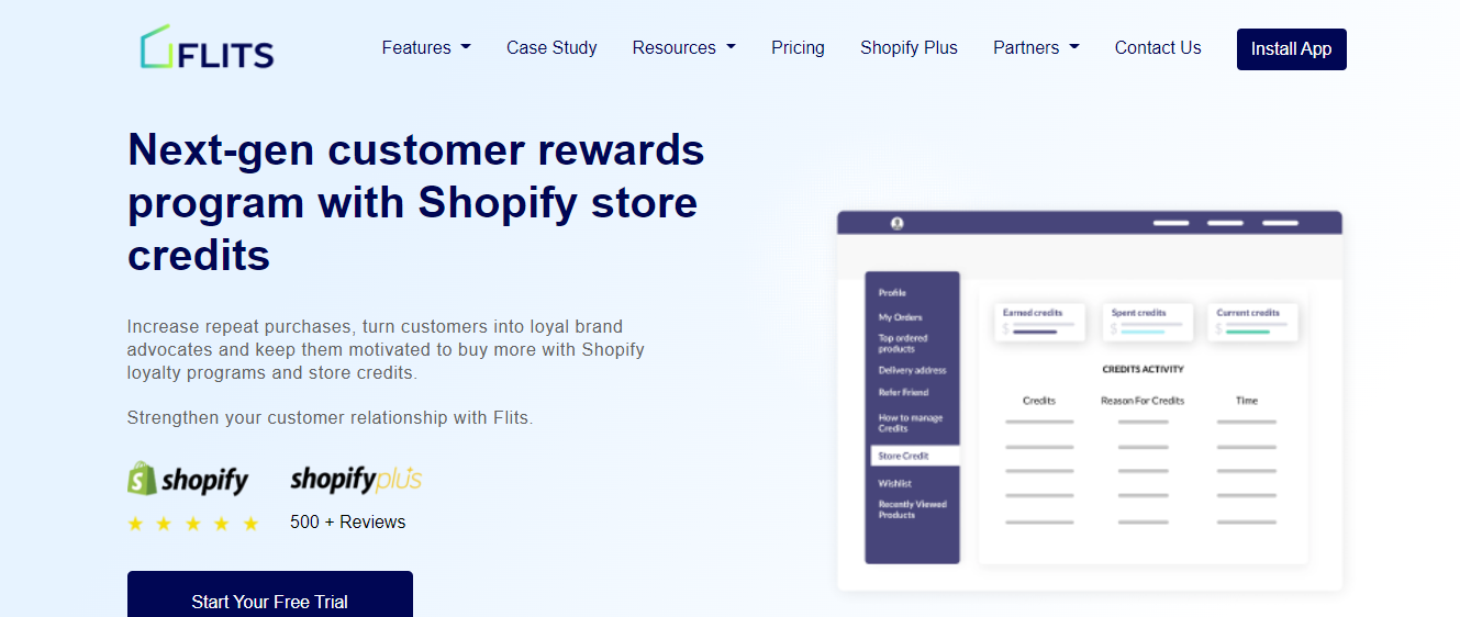 Flits loyalty program app