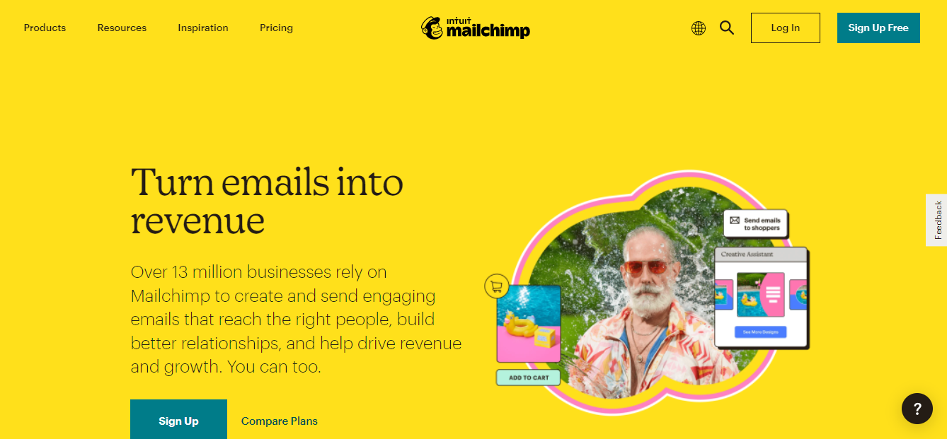Mailchimp email marketing platform