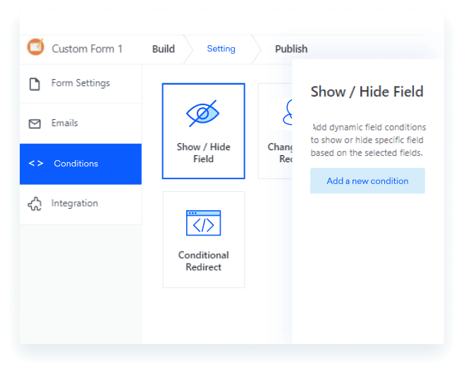 Create web forms with AiTrillion’s unique Shopify Form Builder editor in no time.