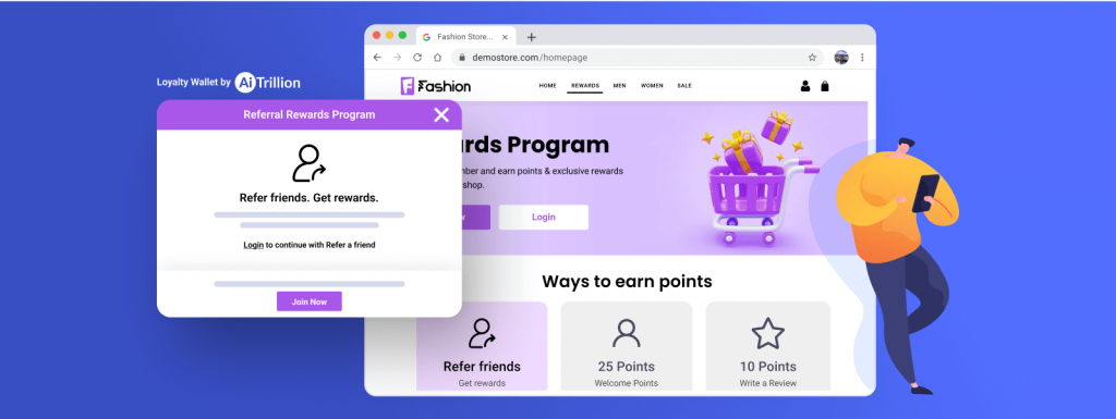 Create a custom loyalty rewards program page now! - AiTrillion