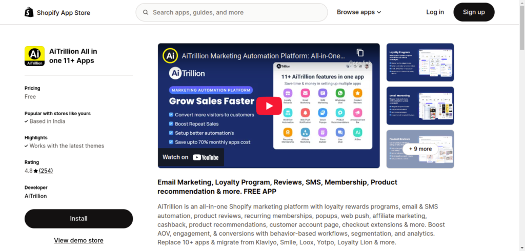 Install Loyalty App Shopify