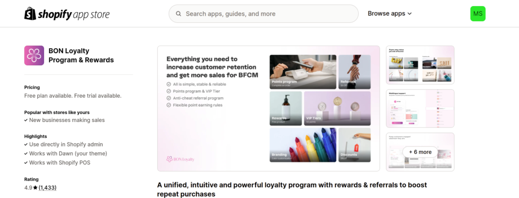 Bon Loyalty Program & Rewards