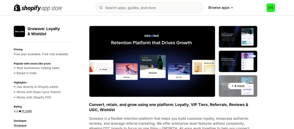 Growave Loyalty & Wishlist