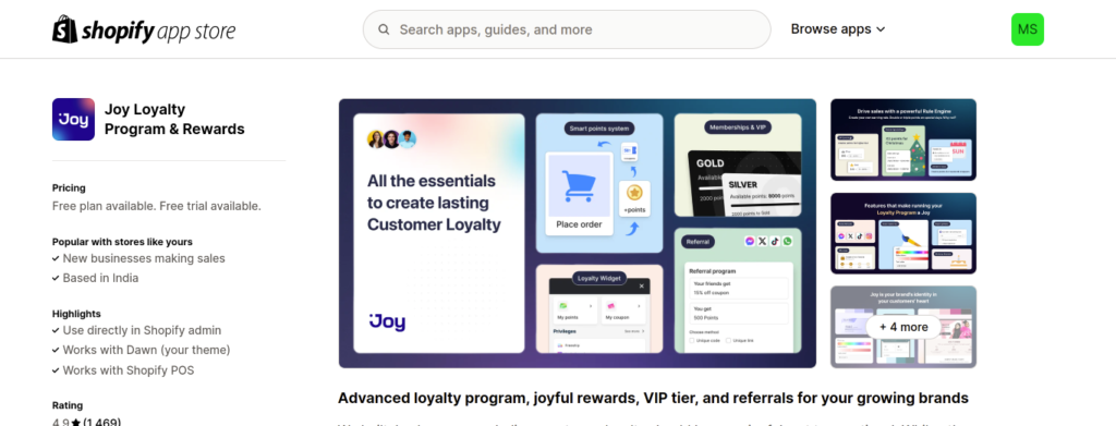 Joy Rewards & Loyalty Program
