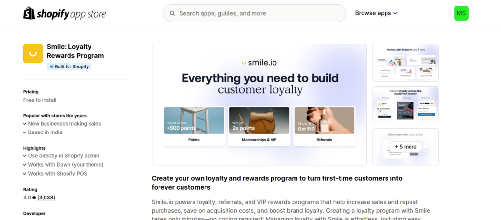 Smile Loyalty Rewards Program