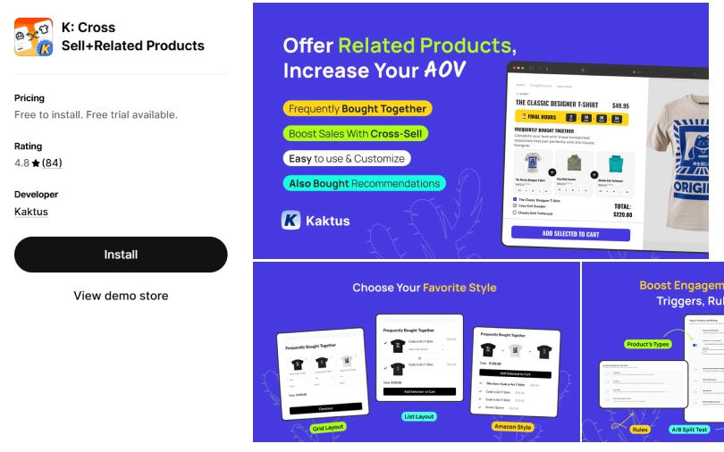 K-Cross-selling-best-Shopify-app