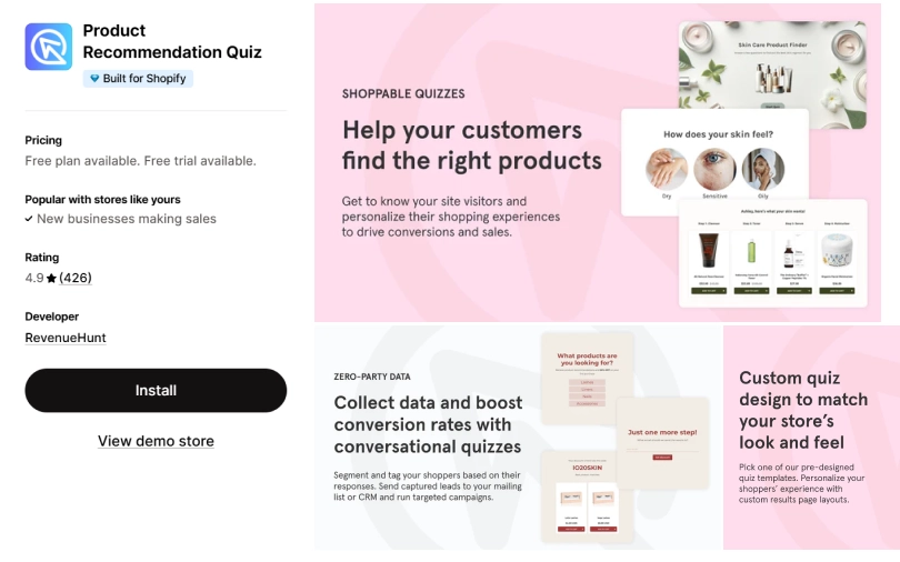 Product-Recommendation-Quiz-shopify-app