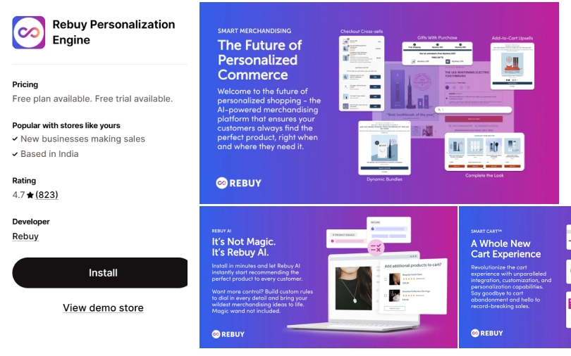 Rebuy-Personalization-Engine-shopify-app