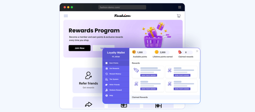 Points and Rewards Shopify