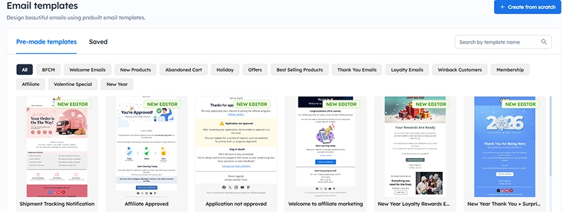 Shopify-Email-marketing-pre-made-templates