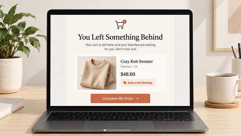 shopify abandoned cart recovery email bfcm