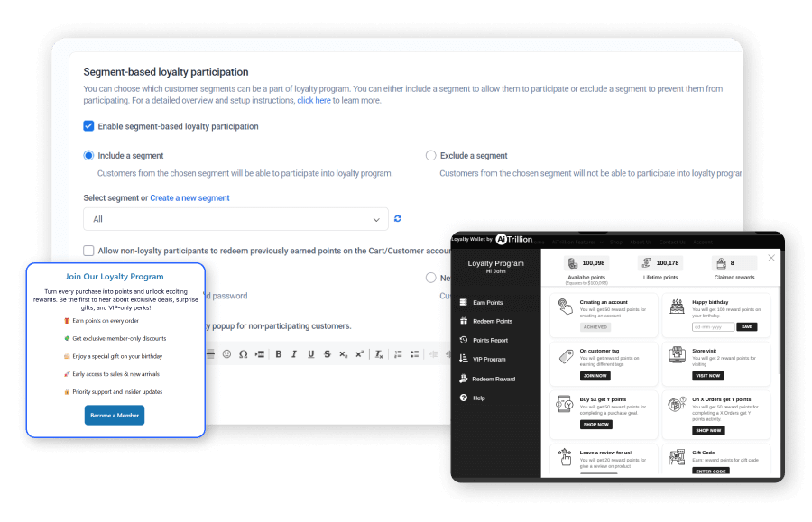 Segment-Based Loyalty & Advanced Referral Rewards