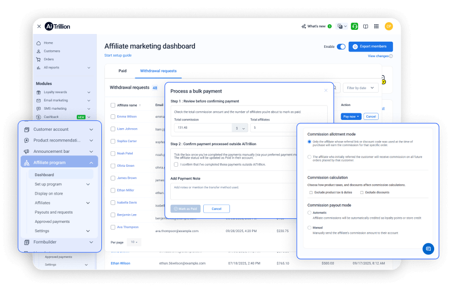 Affiliate Dashboard Revamp