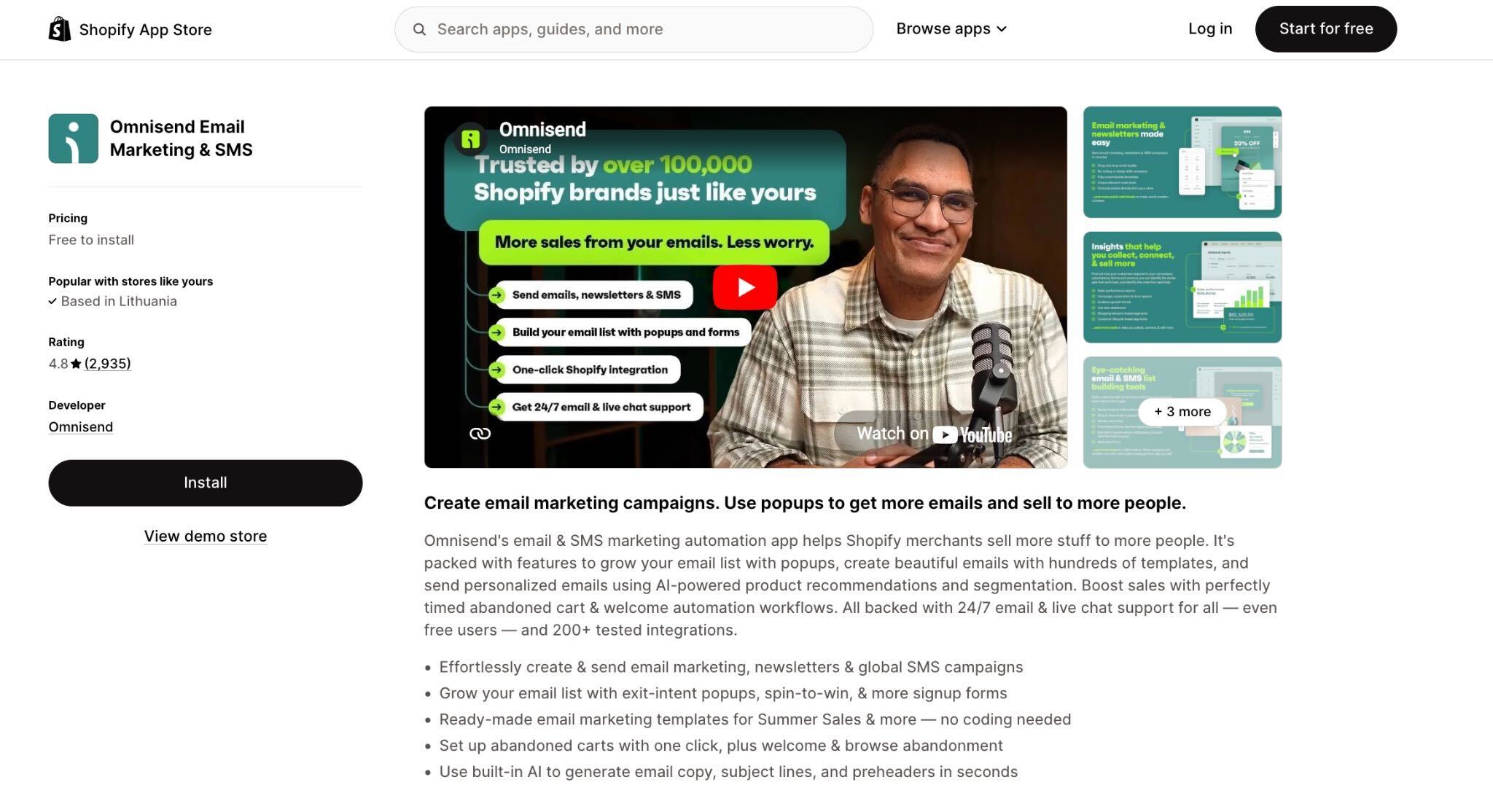Omnisend – Omnichannel Popups, Email & SMS Automation for Shopify