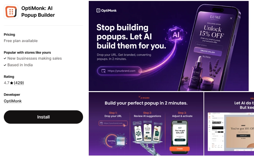 OptiMonk-AI-Popup-Builder-Shopify-Apps