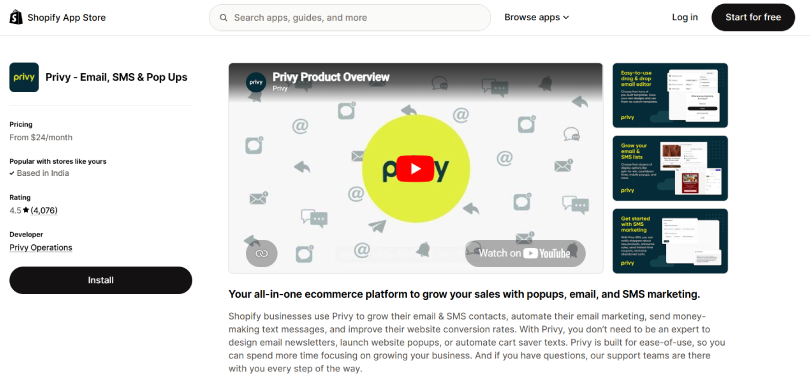 Privy ‑ Email, SMS & Pop Ups