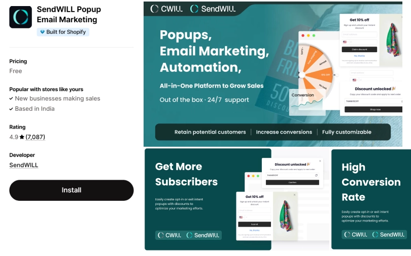SendWILL-Popup-Builder-Shopify-Apps