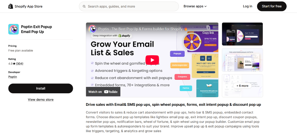 shopify cart abandonment popup apps