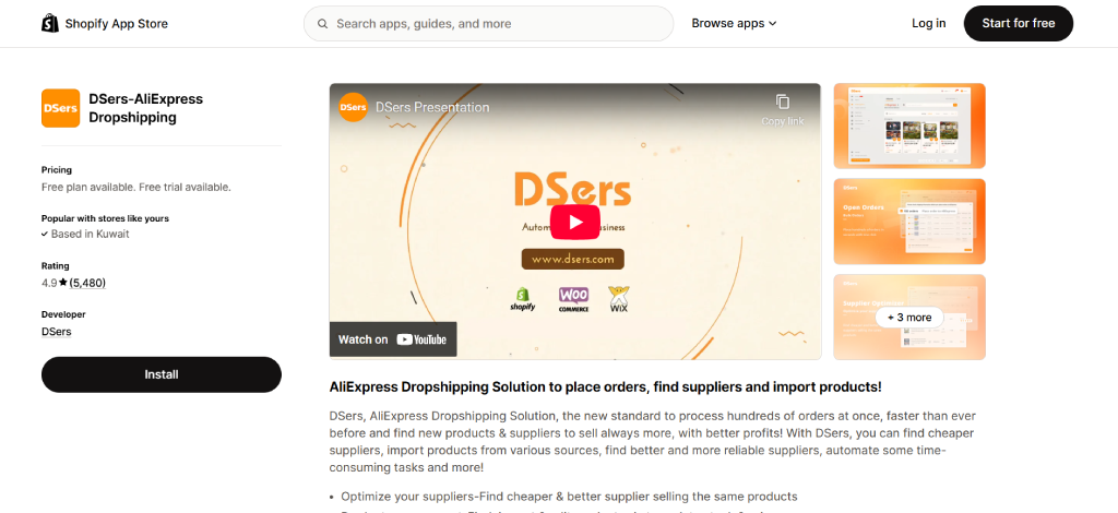 Dsers Shopify dropshipping apps