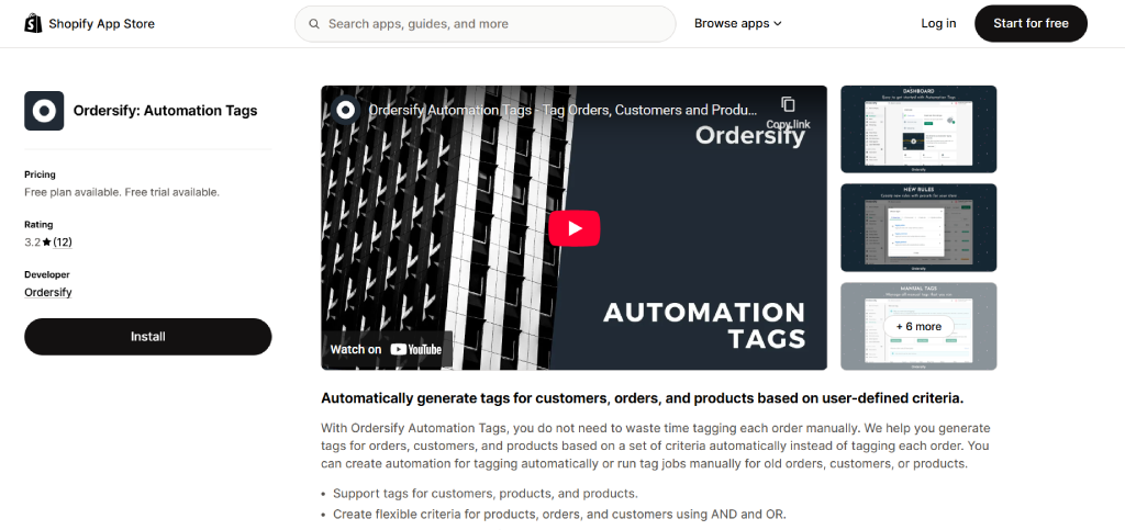 Ordersify Shopify business automation apps