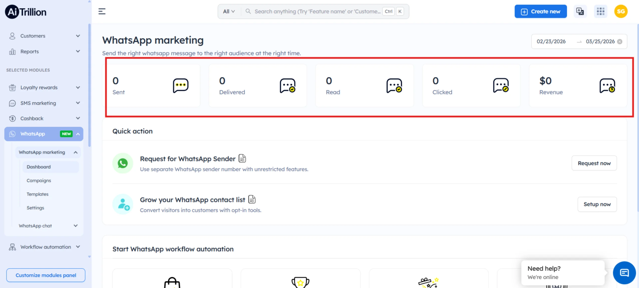 Track WhatsApp Marketing performance scaled