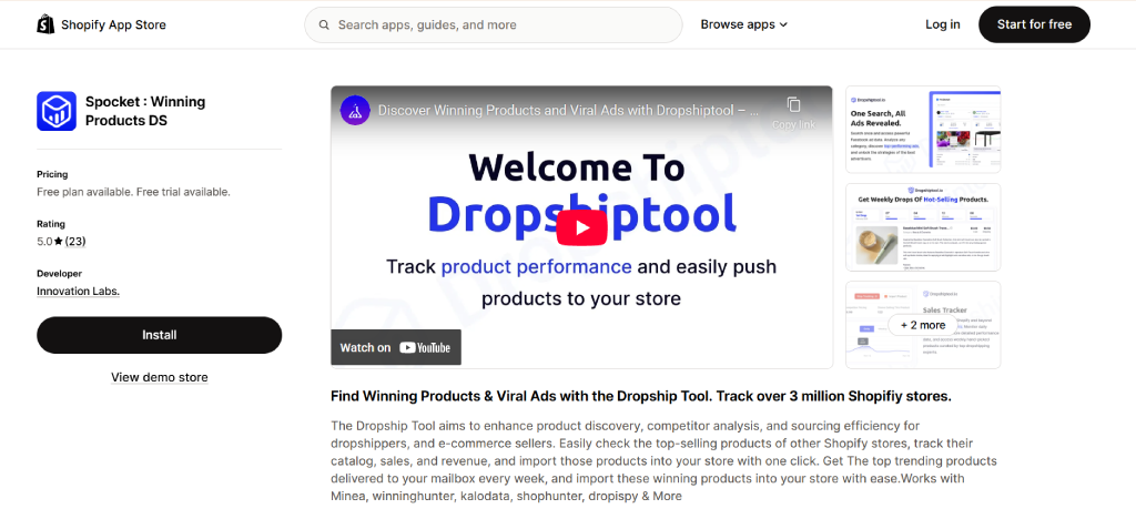 spocket Automated dropshipping software