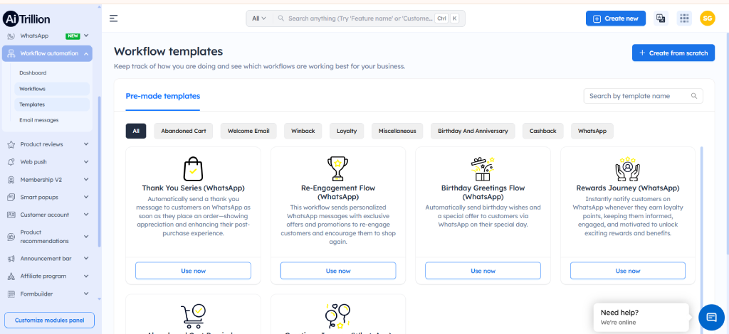 whatsapp flows shopify
