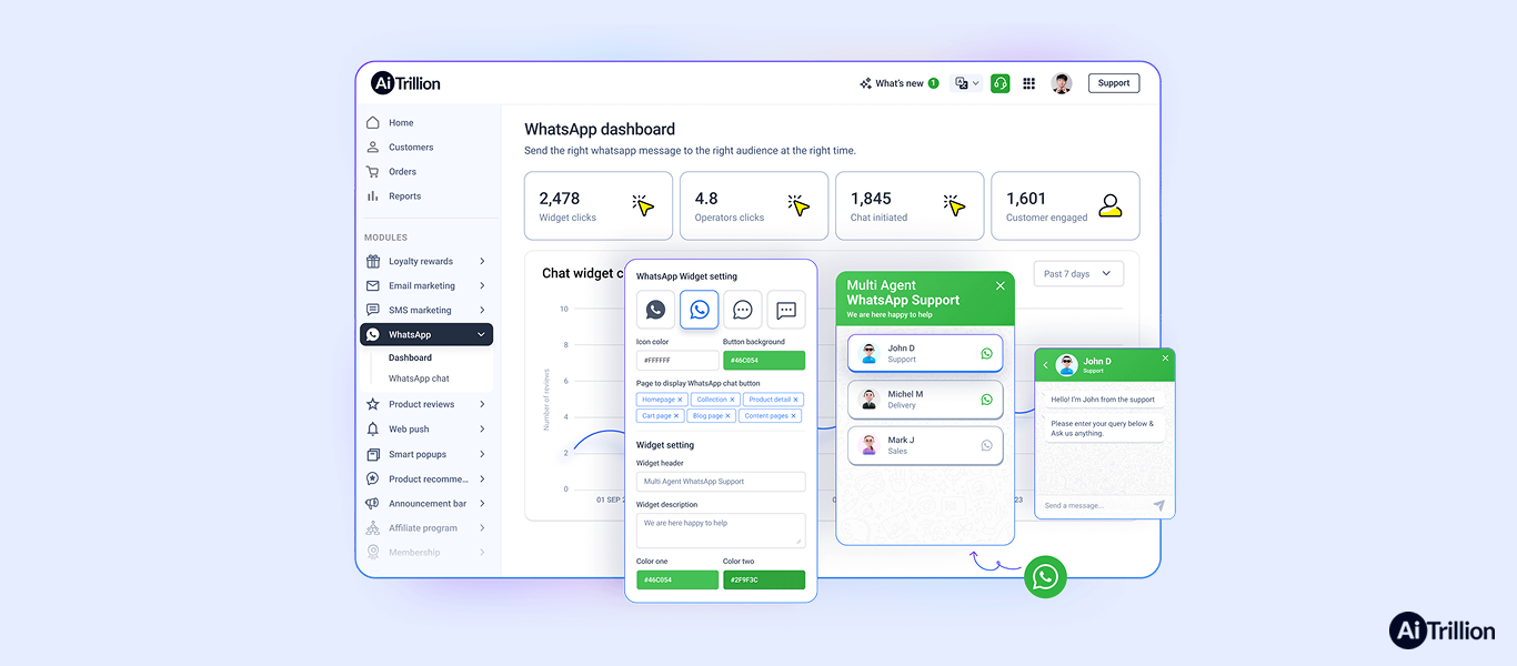 whatsapp marketing app for shopify store