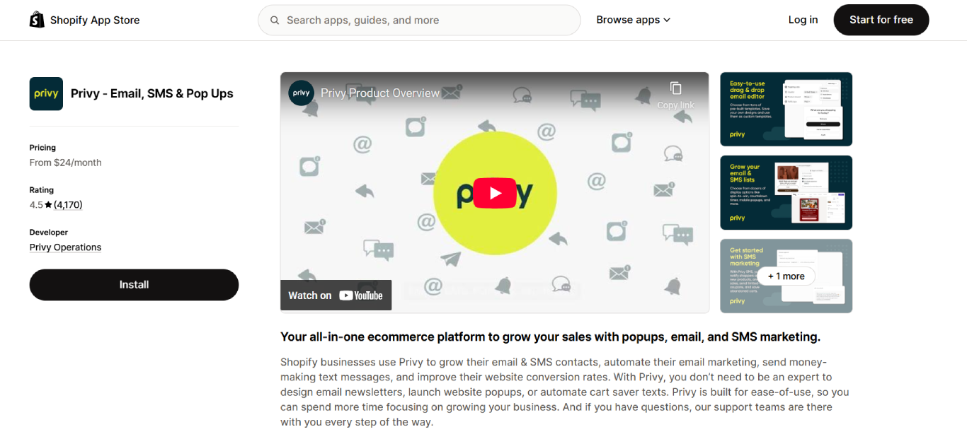 Privy grow shopify store fast