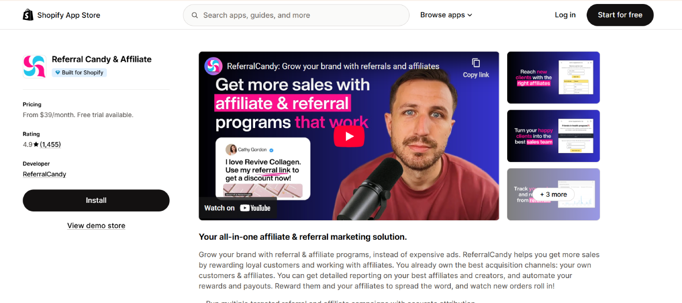 Referral Candy shopify growth tools