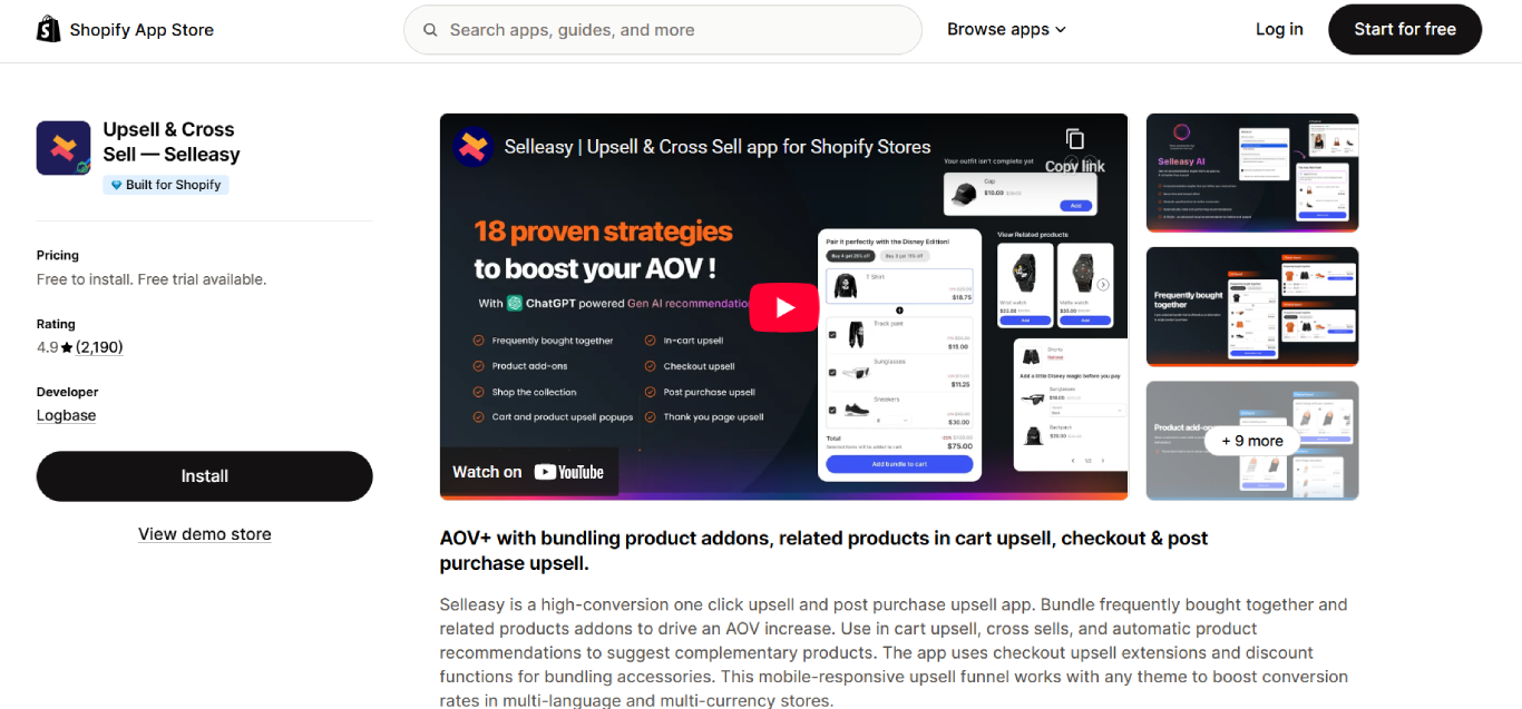 Selleasy shopify conversion apps