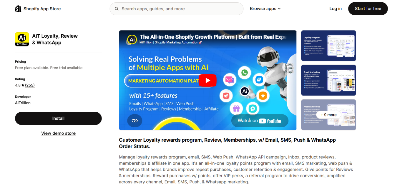 ait loyalty rewards shopify app