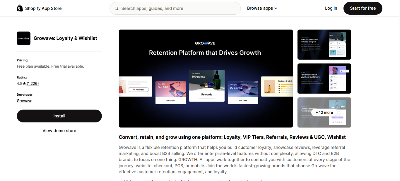 growave loyalty wishlist shopify