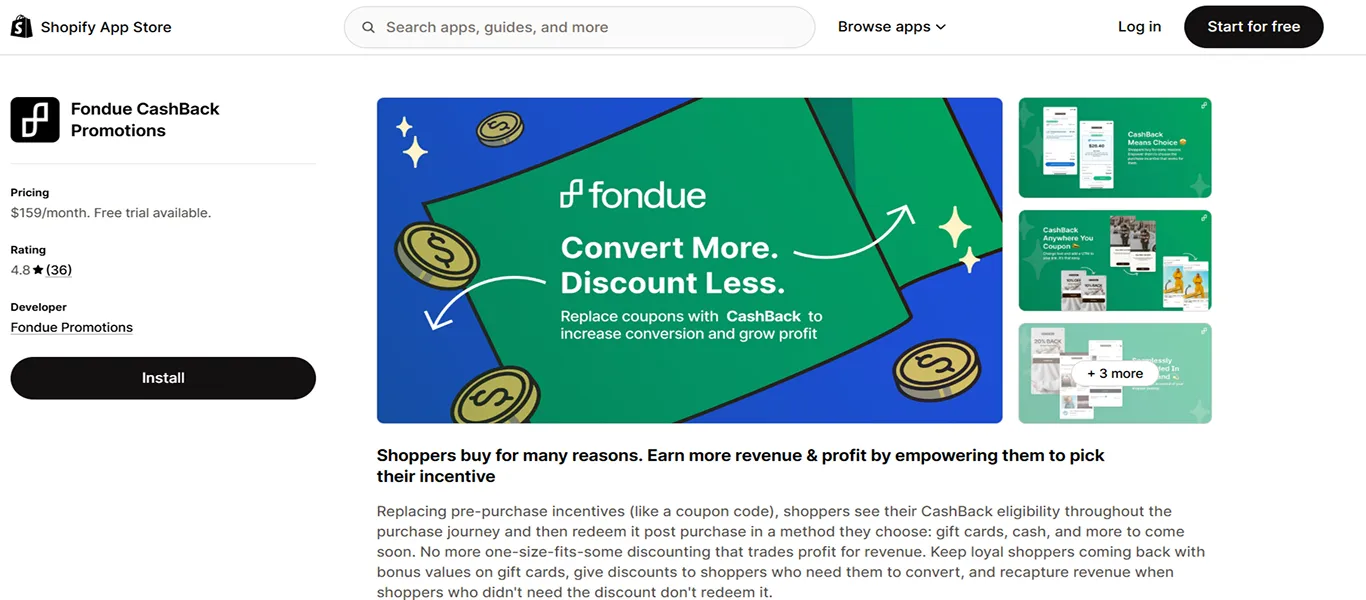 fondue cashback promotions app