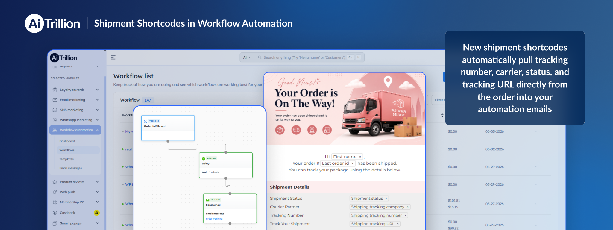 Automate Real-Time Shipping Updates Using Workflow Shortcodes