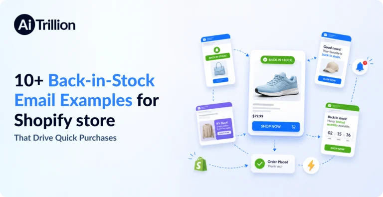Back-in-Stock Email Examples for Shopify store