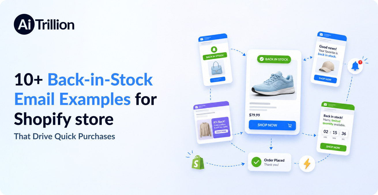 Back-in-Stock Email Examples for Shopify store