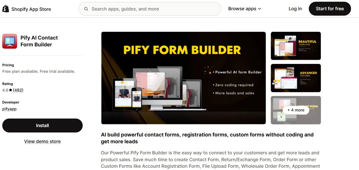pify ai form builder