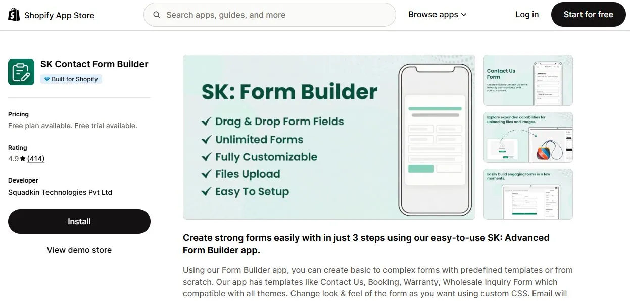 sk form builder app