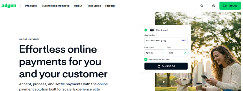 adyen global payment processing platform