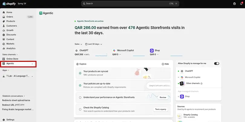 agentic commerce on shopify guide 2026