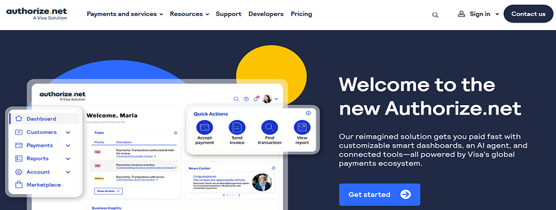 authorize net payment links and invoices