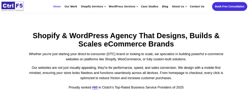 controlf5 shopify seo agency