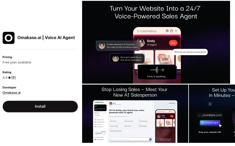 omakase ai voice agent shopify