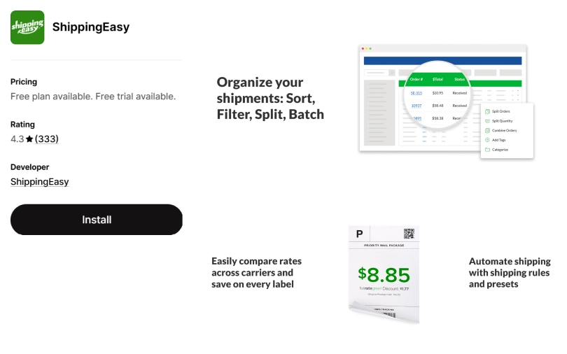 shippingeasy shopify fulfillment app